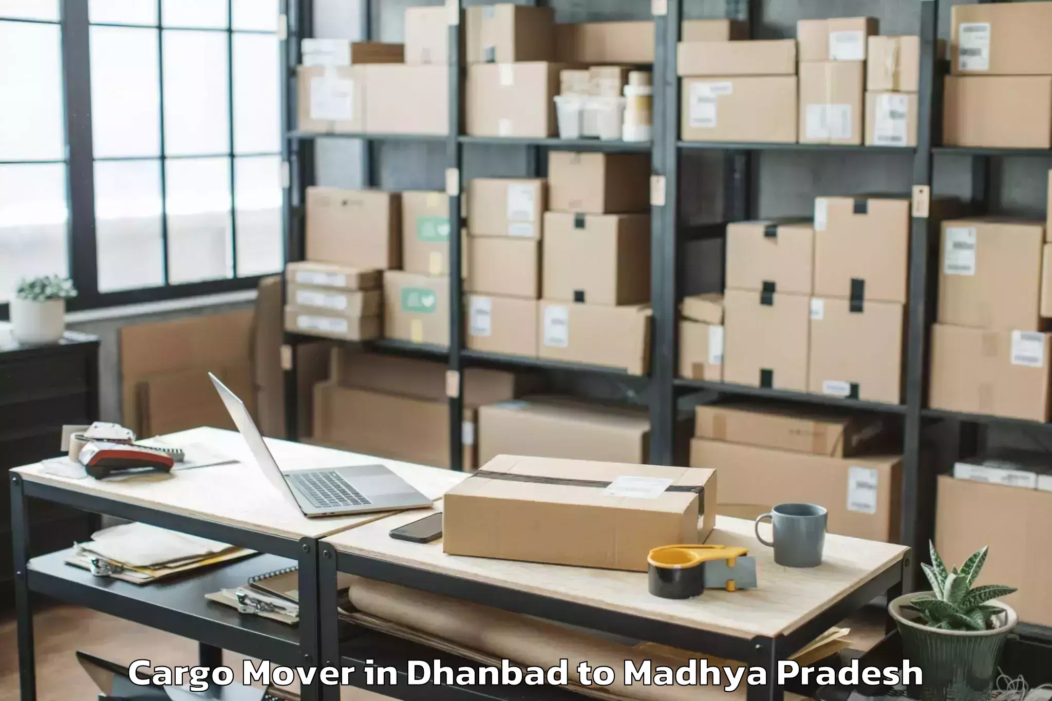 Get Dhanbad to Badnawar Cargo Mover